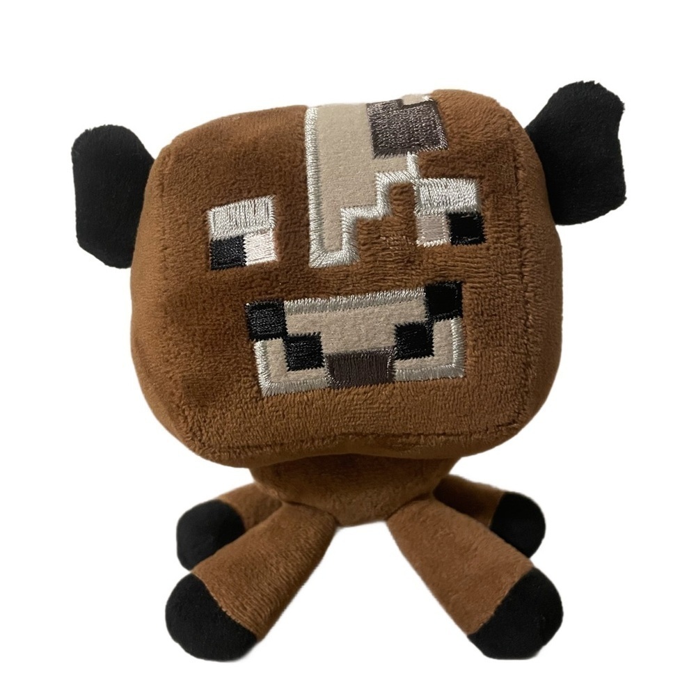 Minecraft Baby Cow Plush brown cow video game character stuffed animal toy